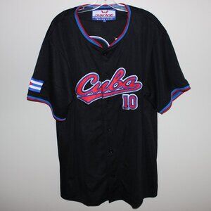 mint vintage 90s Omar Linares #10 Cuba National Team baseball jersey Daring XXL